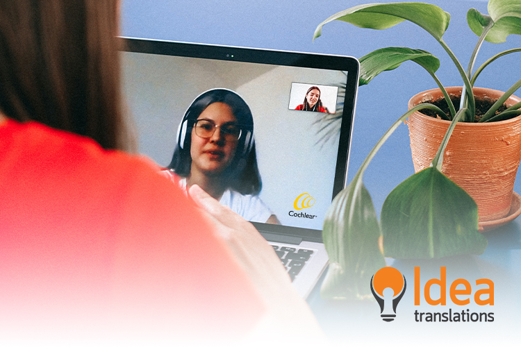 Here is how your online event will look like using Idea Translations’ remote interpreting services