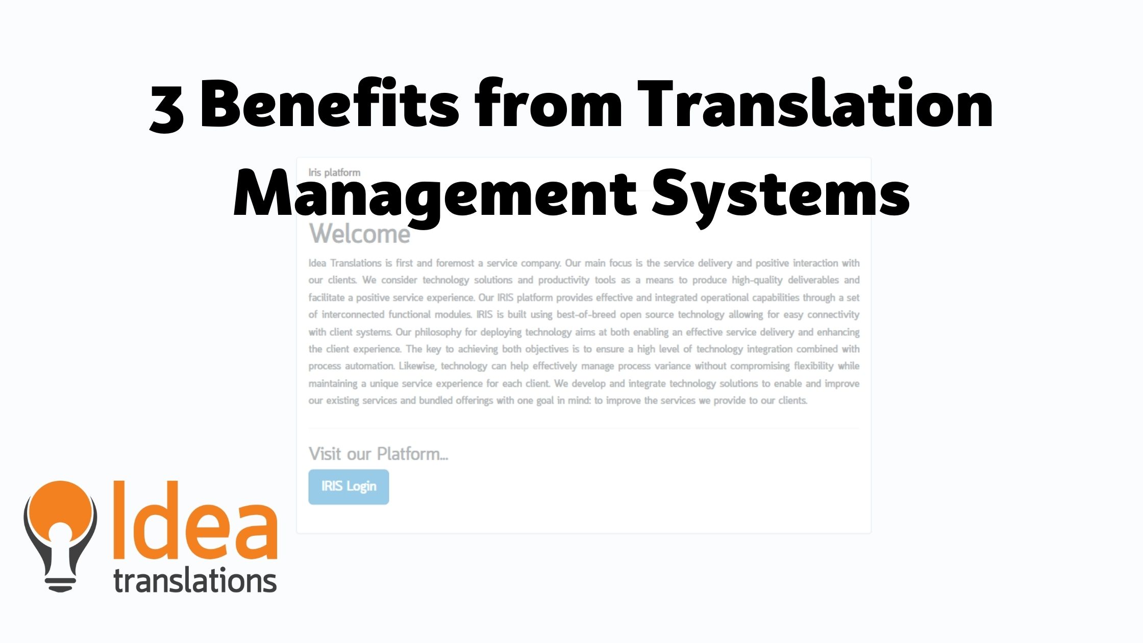 The Advantages of Including a Translation Management System (TMS) in your Translation Processes
